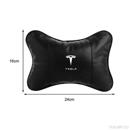 Tesla Car Seat Headrest Pillow - Premium Neck Support Cushion - TESLARY Tesla Shop Accessories Europe Nederlands Dublin Cork Ireland Deutschland Espana Alicante France Italia