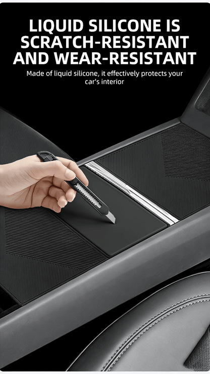 Tesla for Model Y Juniper/Launch 2025 Silicone Center Console Protector, Anti-Slip and Wear-Resistant Dashboard Cover, Car Interior Accessory, Vehicle Interior Upgrade - TESLARY Buy Tesla Shop Accessories Europe Nederlands Dublin Cork Ireland Deutschland Espana Iceland Finland France Italia