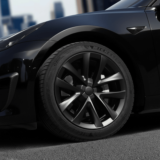 Tesla Model 3 18" Arachnid Style Wheel Covers - TESLARY Tesla Shop Accessories Europe Nederlands Dublin Cork Ireland Deutschland Espana Alicante France Italia