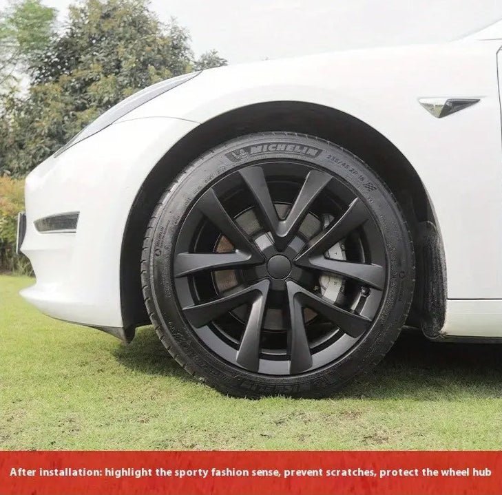 Tesla Model 3 18" Arachnid Style Wheel Covers - TESLARY Tesla Shop Accessories Europe Nederlands Dublin Cork Ireland Deutschland Espana Alicante France Italia