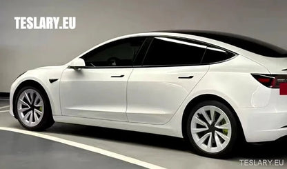 Tesla Model 3 18" Full Rim Silver & Black Sport Style Wheel Covers - TESLARY Tesla Shop Accessories Europe Nederlands Dublin Cork Ireland Deutschland Espana Alicante France Italia