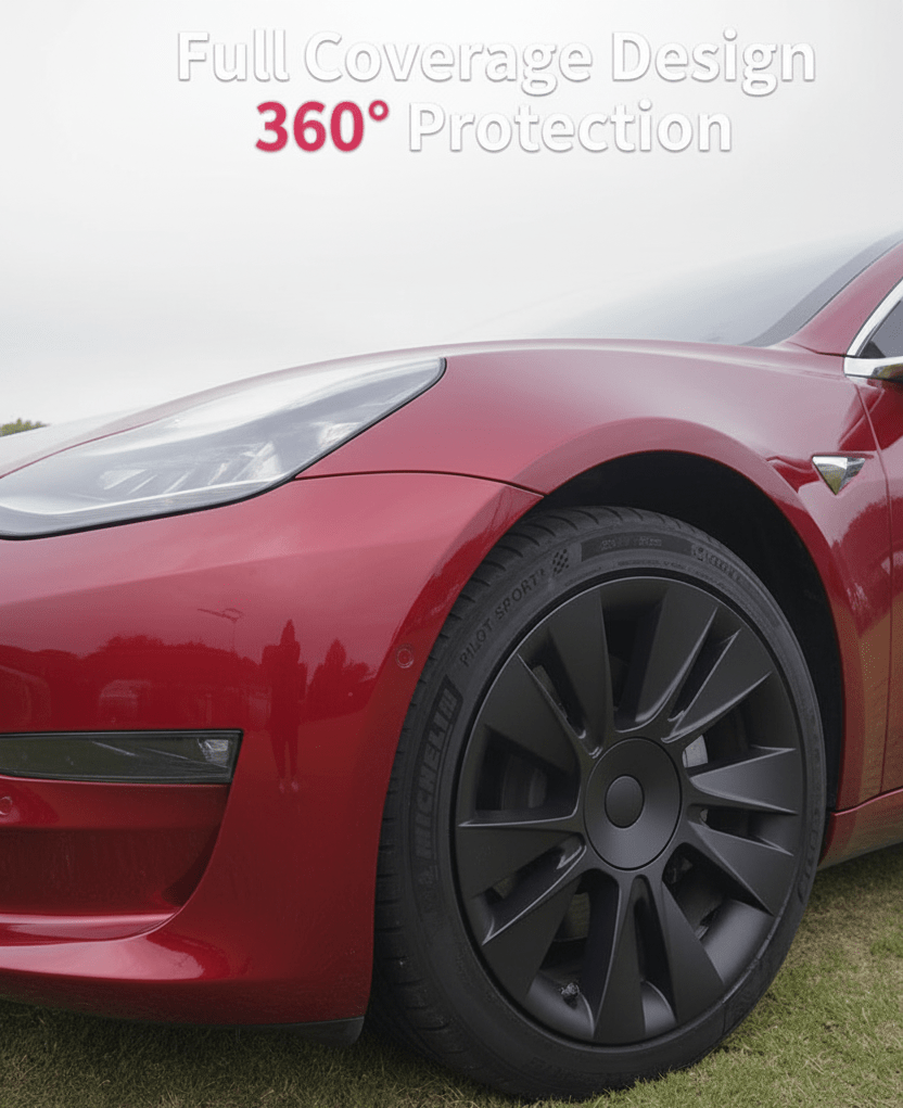 Tesla Model 3 18" Knife Style Wheel Covers - TESLARY Tesla Shop Accessories Europe Nederlands Dublin Cork Ireland Deutschland Espana Alicante France Italia