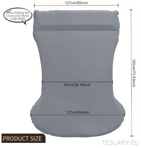 Tesla Model 3/ 3+ Highland Camping Mattress Inflatable - TESLARY Tesla Shop Accessories Europe Nederlands Dublin Cork Ireland Deutschland Espana Alicante France Italia