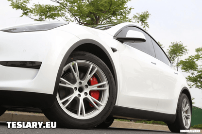 Tesla Model 3 / 3+ / Y Aluminium Brake Caliper Covers ( Set of 4 Pieces ) - TESLARY Tesla Shop Accessories Europe Nederlands Dublin Cork Ireland Deutschland Espana Alicante France Italia