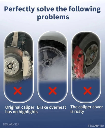 Tesla 3/3+/Y Brake Caliper Cover 18"/19" / 20" Red -TESLARY.IE Tesla Shop Europe