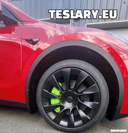 Tesla Model 3 / 3+ / Y Aluminium Brake Caliper Covers ( Set of 4 Pieces ) - TESLARY Tesla Shop Accessories Europe Nederlands Dublin Cork Ireland Deutschland Espana Alicante France Italia