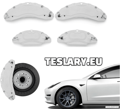 Tesla Model 3 / 3+ / Y Aluminium Brake Caliper Covers ( Set of 4 Pieces ) - TESLARY Tesla Shop Accessories Europe Nederlands Dublin Cork Ireland Deutschland Espana Alicante France Italia