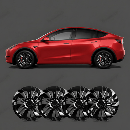 Tesla Model 3 Classic 18" UNIQUE S23 Performance - Gloss Black - TESLARY Tesla Shop Accessories Europe Nederlands Dublin Cork Ireland Deutschland Espana Alicante France Italia