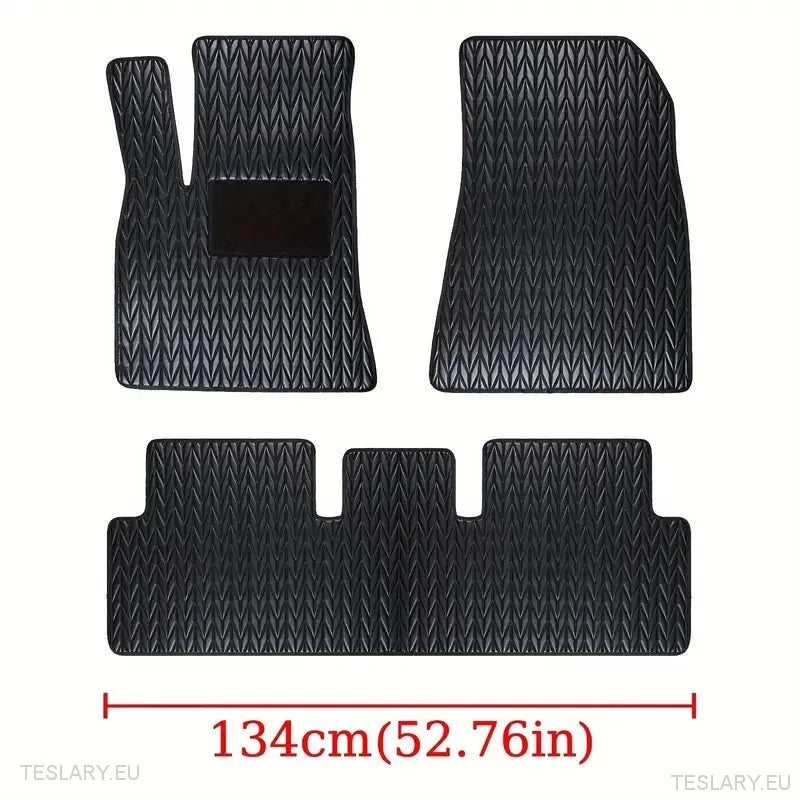 Tesla Model 3 Custom PU Leather Floor Mats ( LEFT HAND DRIVE ) - TESLARY Tesla Shop Accessories Europe Nederlands Dublin Cork Ireland Deutschland Espana Alicante France Italia