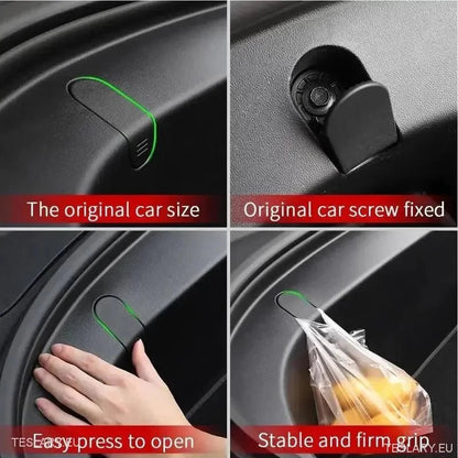 Tesla Model 3 Frunk Hooks - TESLARY Tesla Shop Accessories Europe Nederlands Dublin Cork Ireland Deutschland Espana Alicante France Italia