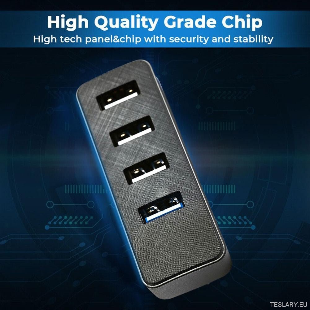 Tesla Model 3-fach USB-Hub und Schnellladestation für Handschuhfächer TESLARY Tesla Shop Zubehör Europa Niederlande Dublin Cork Irland Deutschland Spanien Alicante Frankreich Italien