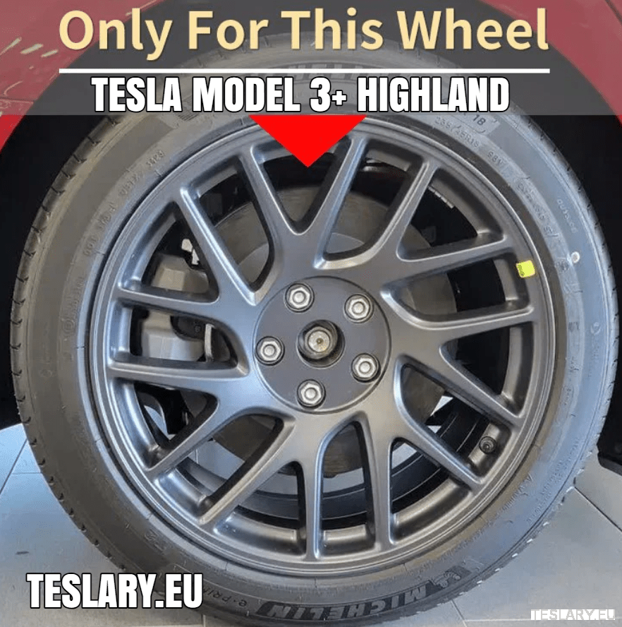 Tesla Model 3+ Highland 18" Blade Style Wheel Covers - Matte Black - TESLARY Tesla Shop Accessories Europe Nederlands Dublin Cork Ireland Deutschland Espana Alicante France Italia