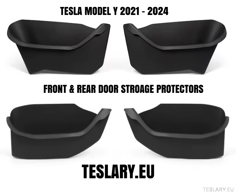 Tesla Model 3+ Highland , Model 3 & Model Y TPE Door Pocket Protectors - TESLARY Tesla Shop Accessories Europe Nederlands Dublin Cork Ireland Deutschland Espana Alicante France Italia
