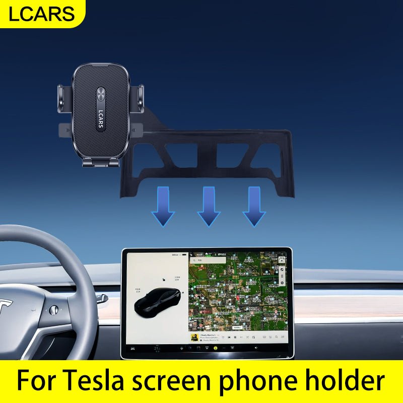 TESLA MODEL 3+ HIGHLAND / MODEL Y+ JUNIPER SCREEN PHONE HOLDER - TESLARY Tesla Shop Accessories Europe Nederlands Dublin Cork Ireland Deutschland Espana Alicante France Italia