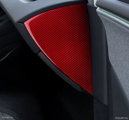 Tesla Model 3 Highland Real Carbon Fiber Dash Side Trim ( 2 Pieces ) - TESLARY Tesla Shop Accessories Europe Nederlands Dublin Cork Ireland Deutschland Espana Alicante France Italia