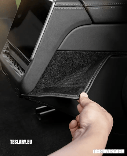 Tesla Model 3+ Highland Rear Kick Panel PU Leather for Rear Console - TESLARY Tesla Shop Accessories Europe Nederlands Dublin Cork Ireland Deutschland Espana Alicante France Italia