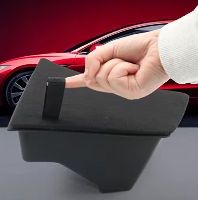 Tesla Model 3 Highland Rear Trunk Organiser Side Pockets with Lids ( 2 ) - TESLARY Tesla Shop Accessories Europe Nederlands Dublin Cork Ireland Deutschland Espana Alicante France Italia