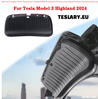 Tesla Model 3 Highland TPE Trunk Door Protector - TESLARY Tesla Shop Accessories Europe Nederlands Dublin Cork Ireland Deutschland Espana Alicante France Italia