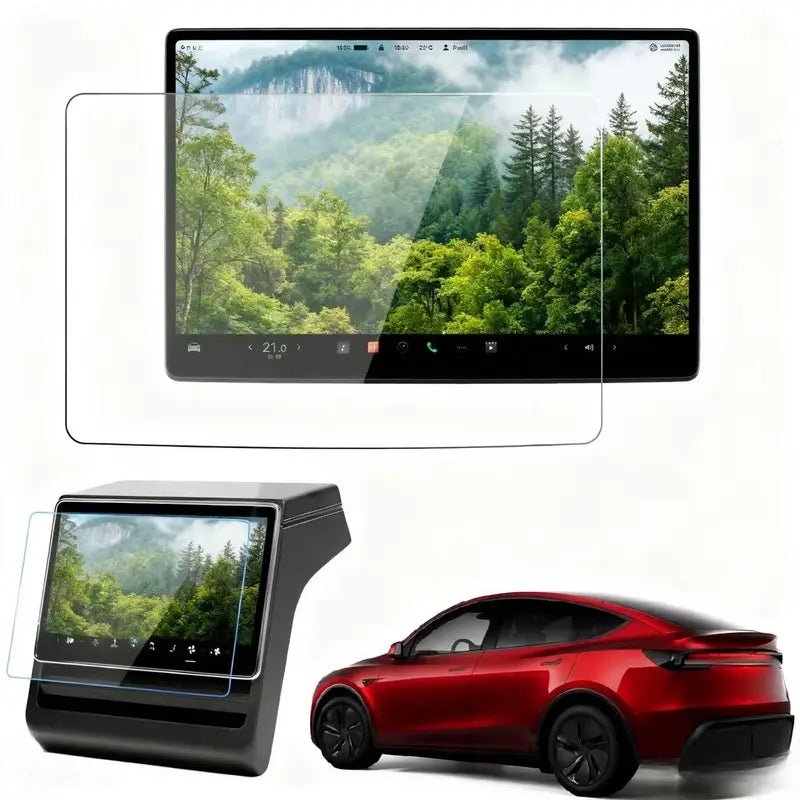 Tesla Model 3+ Highland / Y Juniper Rear Screen Tempered Screen Protector - TESLARY Tesla Shop Accessories Europe Nederlands Dublin Cork Ireland Deutschland Espana Alicante France Italia