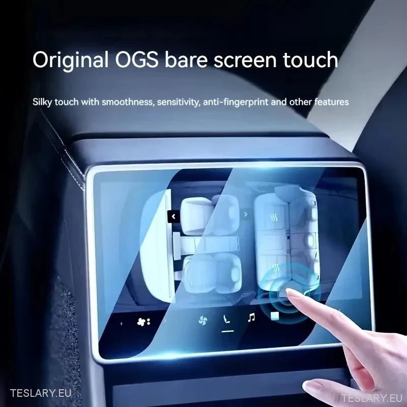 Tesla Model 3+ Highland / Y Juniper Rear Screen Tempered Screen Protector - TESLARY Tesla Shop Accessories Europe Nederlands Dublin Cork Ireland Deutschland Espana Alicante France Italia