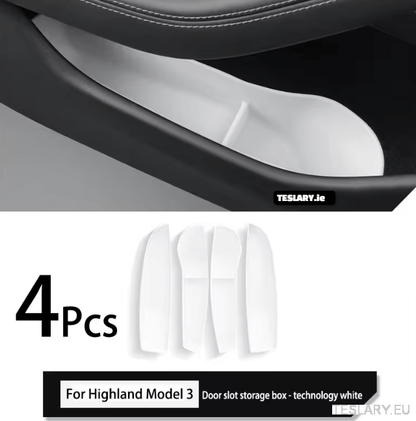 Tesla Model 3 / Y / 3+ Highland Door Organiser Protective Pockets Front & Rear - TESLARY Tesla Shop Accessories Europe Nederlands Dublin Cork Ireland Deutschland Espana Alicante France Italia