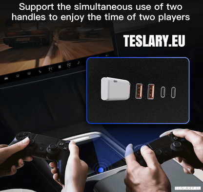 Tesla Model 3 / Y Centre Console Data Storage & USB Expansion Upgrade Panel - TESLARY Tesla Shop Accessories Europe Nederlands Dublin Cork Ireland Deutschland Espana Alicante France Italia