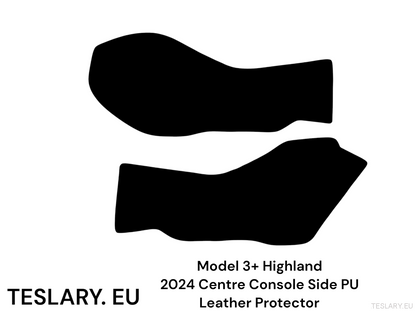 Tesla Model 3 / Y Centre Console Side PU Leather Protector - TESLARY Tesla Shop Accessories Europe Nederlands Dublin Cork Ireland Deutschland Espana Alicante France Italia
