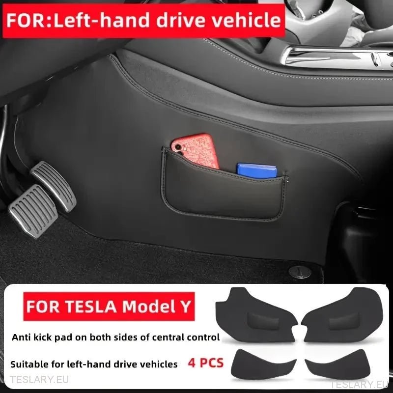 Tesla Model 3 / Y Centre Console Side PU Leather Protector - TESLARY Tesla Shop Accessories Europe Nederlands Ireland Deutschland Espana Alicante France Italia
