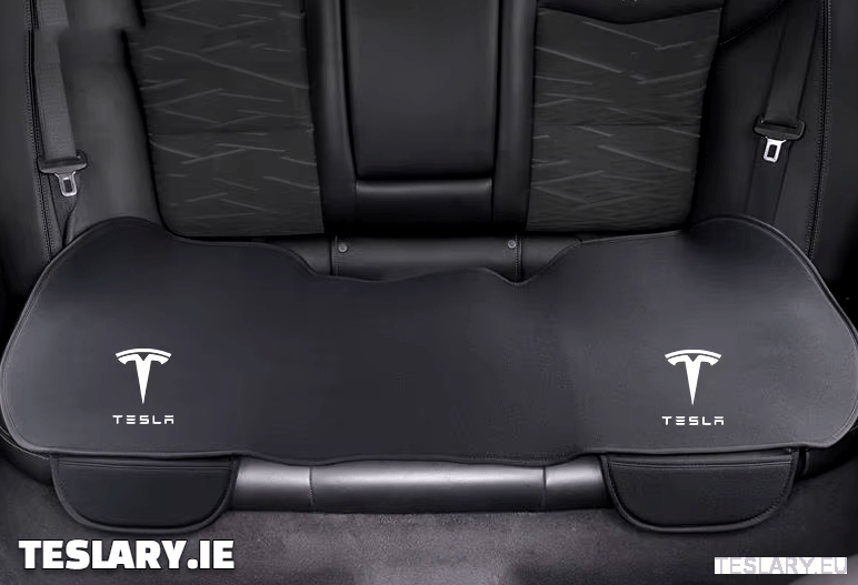 Tesla Model 3 / Y Fitted Proteective Seat Cushion Covers with Logo - TESLARY Tesla Shop Accessories Europe Nederlands Dublin Cork Ireland Deutschland Espana Alicante France Italia
