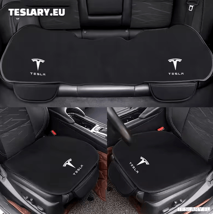 Tesla Model 3 / Y Fitted Proteective Seat Cushion Covers with Logo - TESLARY Tesla Shop Accessories Europe Nederlands Dublin Cork Ireland Deutschland Espana Alicante France Italia