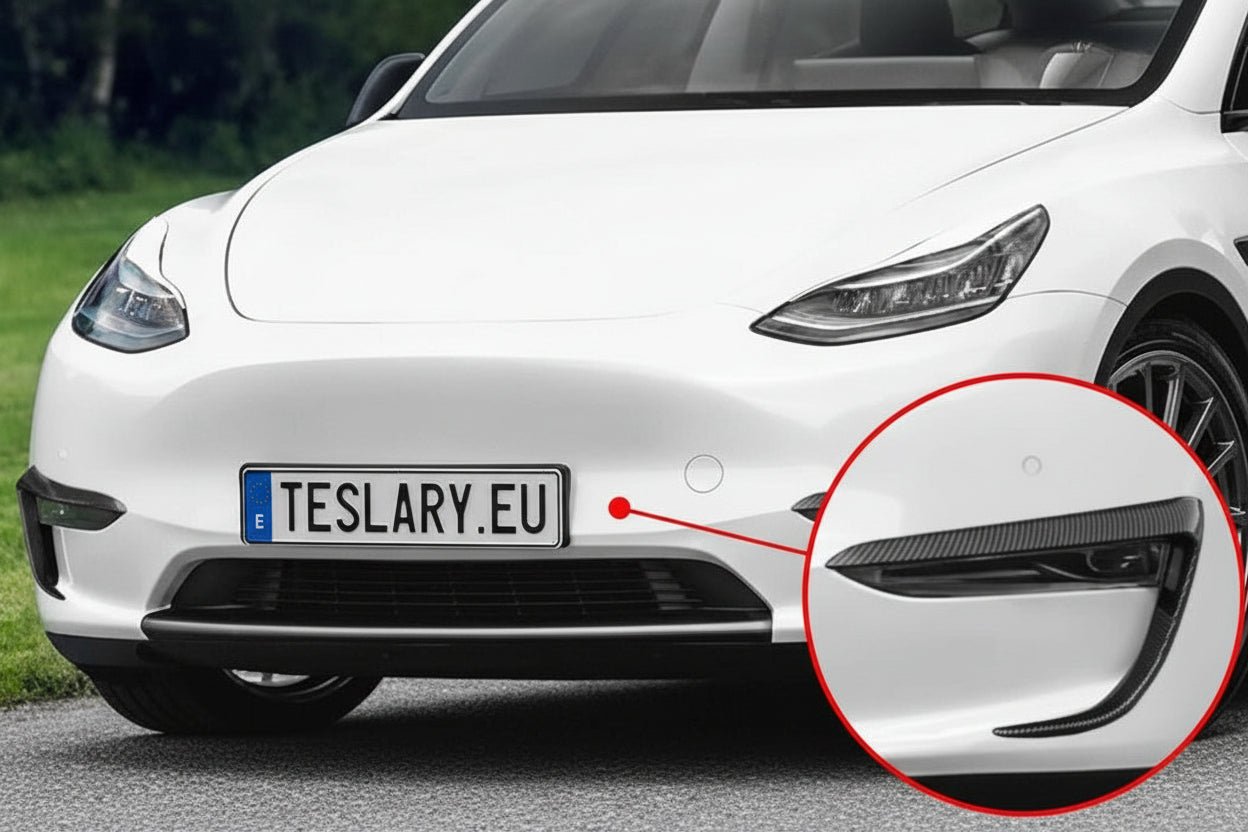 Mistlampframes, sierlijst, wenkbrauwafdekking, exterieurdecoratie, splittersticker voor Tesla Model Y 3 Koop bij Europeanen teslary.eu