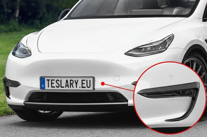 Mistlampframes, sierlijst, wenkbrauwafdekking, exterieurdecoratie, splittersticker voor Tesla Model Y 3 Koop bij Europeanen teslary.eu