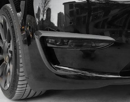 Tesla Model 3 / Y Mistlampen Windsplitter in Carbon Black Mat en Glanzend - TESLARY Tesla Shop Accessoires Europa Nederlands Dublin Cork Ierland Duitsland Spanje Alicante Frankrijk Italië