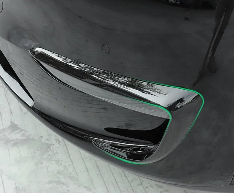 Tesla Model 3 / Y Mistlampen Windsplitter in Carbon Black Mat en Glanzend - TESLARY Tesla Shop Accessoires Europa Nederlands Dublin Cork Ierland Duitsland Spanje Alicante Frankrijk Italië