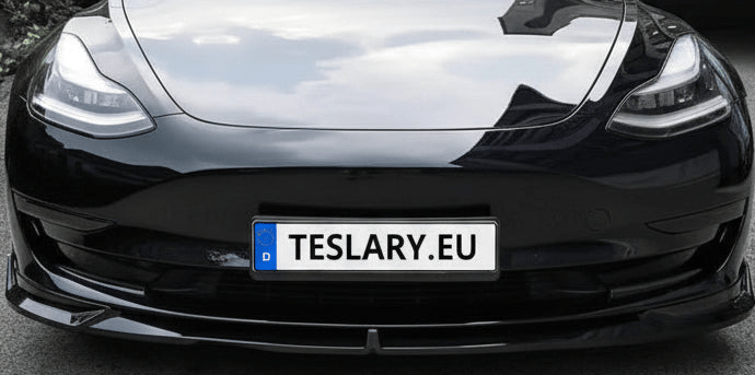 Tesla Model 3 / Y Front ABS Lip Spoiler - Gloss Black - TESLARY Tesla Shop Accessories Europe Nederlands Dublin Cork Ireland Deutschland Espana Alicante France Italia