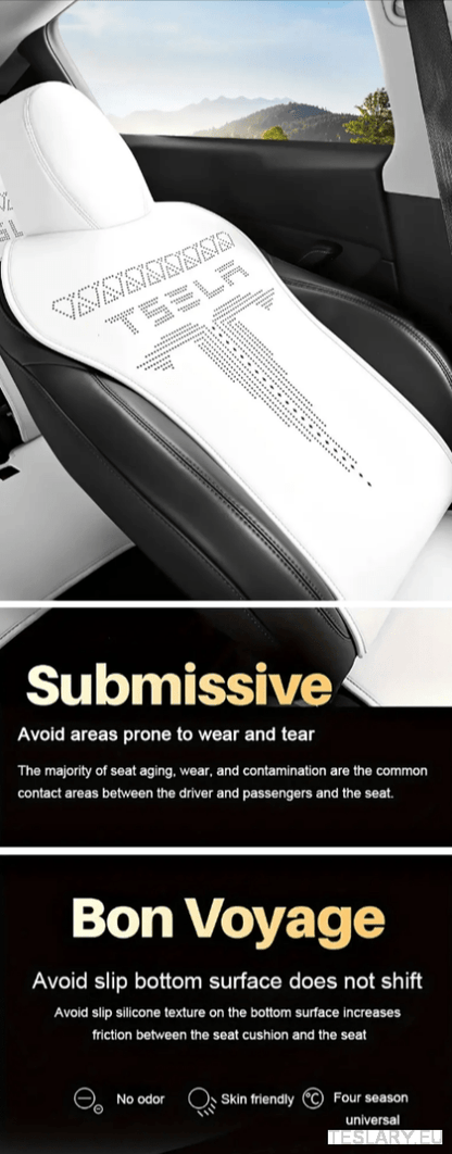 Tesla Model 3 / Y Nappa PU Leather Fitted Seat Protective Covers - TESLARY Tesla Shop Accessories Europe Nederlands Dublin Cork Ireland Deutschland Espana Alicante France Italia