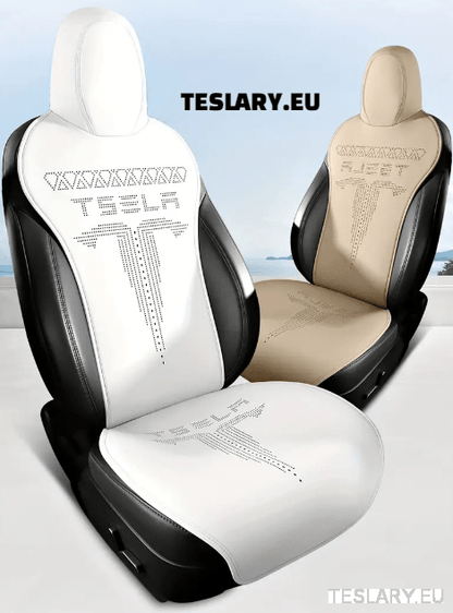 Tesla Model 3 / Y Nappa PU Leather Fitted Seat Protective Covers - TESLARY Tesla Shop Accessories Europe Nederlands Dublin Cork Ireland Deutschland Espana Alicante France Italia