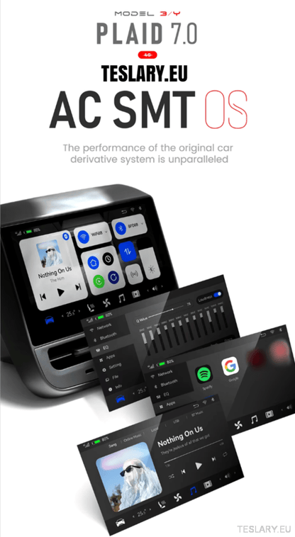 Tesla Model 3 / Y Rear 7.0" Entertainment Screen - TESLARY Tesla Shop Accessories Europe Nederlands Dublin Cork Ireland Deutschland Espana Alicante France Italia