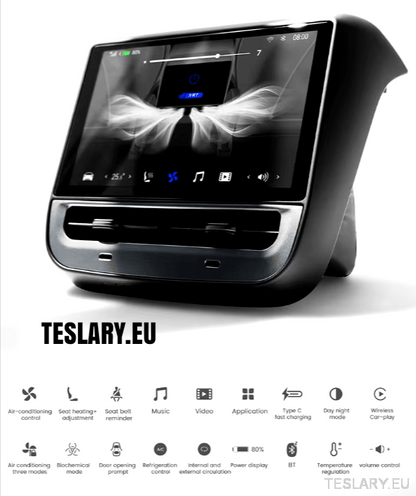 Tesla Model 3 / Y Rear 7.0" Entertainment Screen - TESLARY Tesla Shop Accessories Europe Nederlands Dublin Cork Ireland Deutschland Espana Alicante France Italia