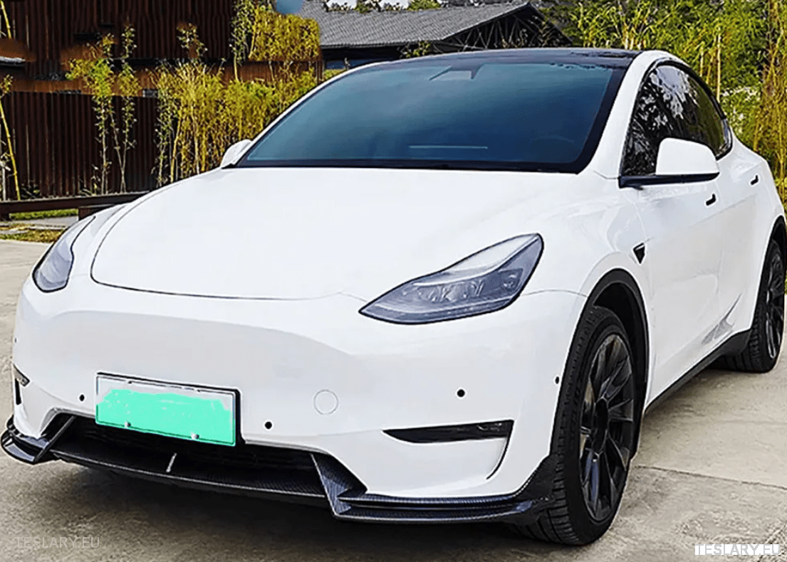 Tesla Model 3/Y & 3+ Highland Bodykit Front Diffuser Spoiler Black or Carbon - TESLARY Tesla Shop Accessories Europe Nederlands Dublin Cork Ireland Deutschland Espana Alicante France Italia