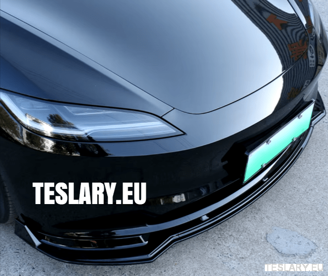 Tesla Model 3/Y & 3+ Highland Bodykit Front Diffuser Spoiler Black or Carbon - TESLARY Tesla Shop Accessories Europe Nederlands Dublin Cork Ireland Deutschland Espana Alicante France Italia