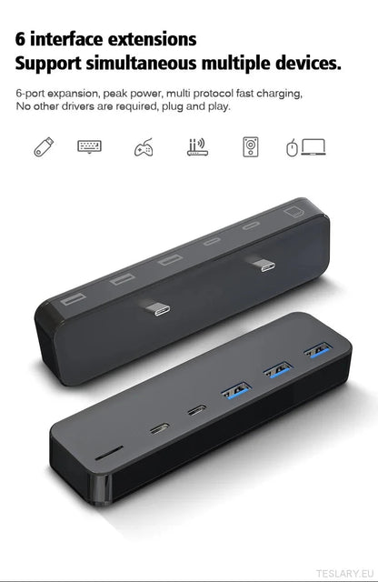 Tesla Model 3/Y USB-hub en oplaadstation - TESLARY Tesla Shop Accessoires Europa Nederlands Dublin Cork Ierland Duitsland Spanje Alicante Frankrijk Italië