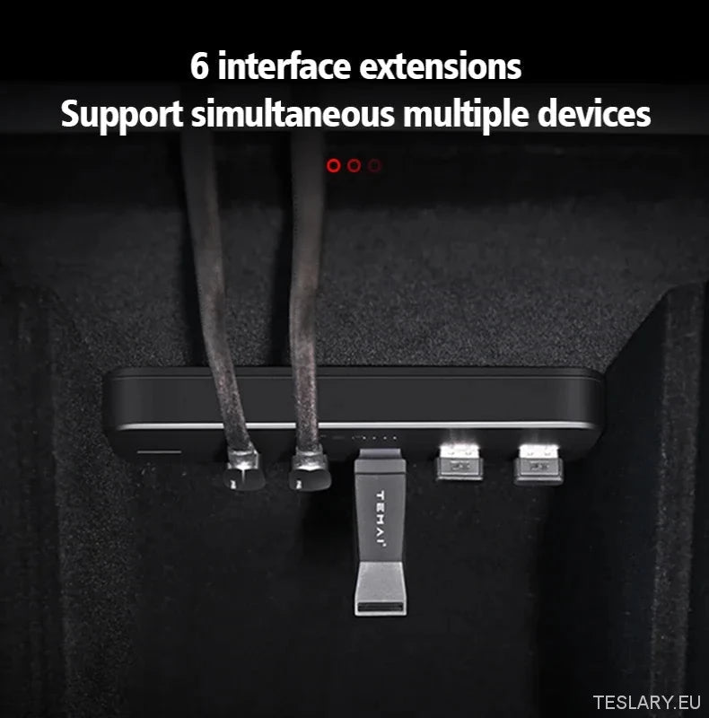 Tesla Model 3/Y USB-hub en oplaadstation - TESLARY Tesla Shop Accessoires Europa Nederlands Dublin Cork Ierland Duitsland Spanje Alicante Frankrijk Italië