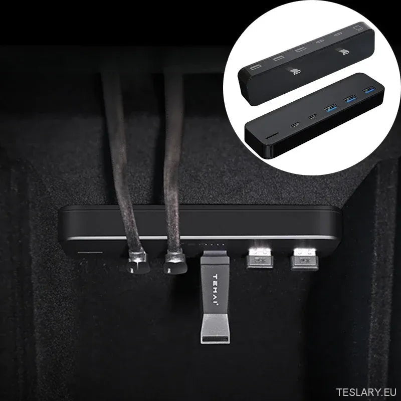 Tesla Model 3/Y USB-hub en oplaadstation - TESLARY Tesla Shop Accessoires Europa Nederlands Dublin Cork Ierland Duitsland Spanje Alicante Frankrijk Italië