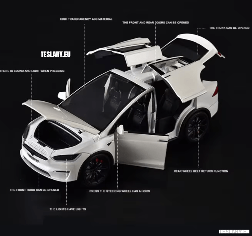 Tesla Model Model X ( NEW MODEL ) 1:24 Scale Model Unofficial Version - TESLARY Tesla Shop Accessories Europe Nederlands Dublin Cork Ireland Deutschland Espana Alicante France Italia