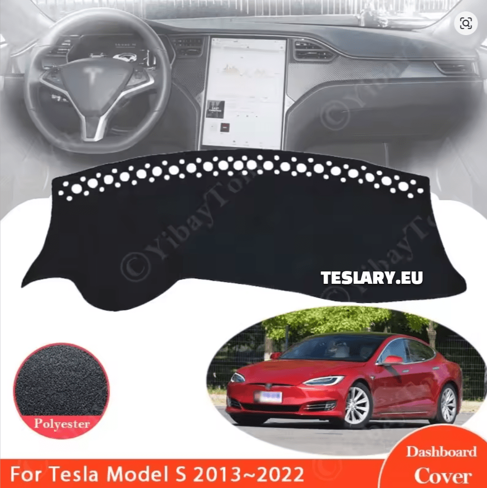 Tesla Model S 2014 - 2022 Premium Dashboard Protective Cover LHD / RHD - TESLARY Tesla Shop Accessories Europe Nederlands Dublin Cork Ireland Deutschland Espana Alicante France Italia