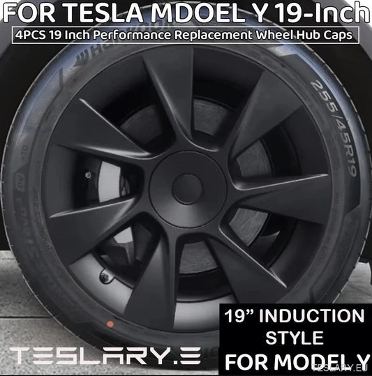 Tesla Model Y 19" Induction Style Performance Style Wheel Covers - TESLARY Tesla Shop Accessories Europe Nederlands Ireland Deutschland Espana Alicante France Italia