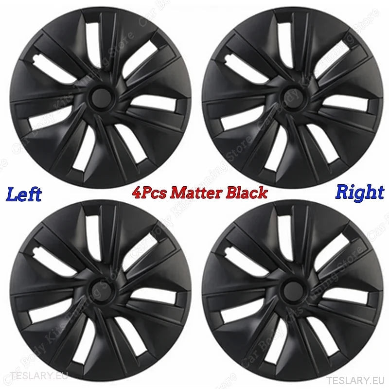 TESLA MODEL Y 19" PERFORMANCE FULL COVER WHEEL HUBS - TESLARY Tesla Shop Accessories Europe Nederlands Ireland Deutschland Espana Alicante France Italia