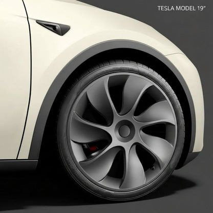 TESLA MODEL Y 19" UNIQUE S3 FULL COVER WHEEL COVERS MATT BLACK " LIMITED EDITION" - TESLARY Tesla Shop Zubehör Europa Niederlande Dublin Cork Irland Deutschland Spanien Alicante Frankreich Italien
