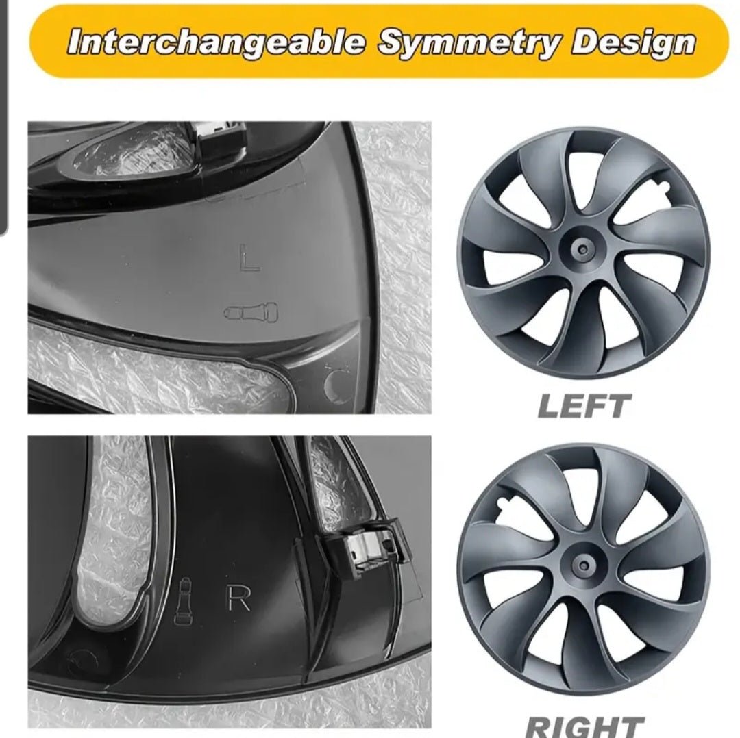 TESLA MODEL Y 19" UNIQUE S3 FULL COVER WHEEL COVERS MATT BLACK " LIMITED EDITION" - TESLARY Tesla Shop Zubehör Europa Niederlande Dublin Cork Irland Deutschland Spanien Alicante Frankreich Italien